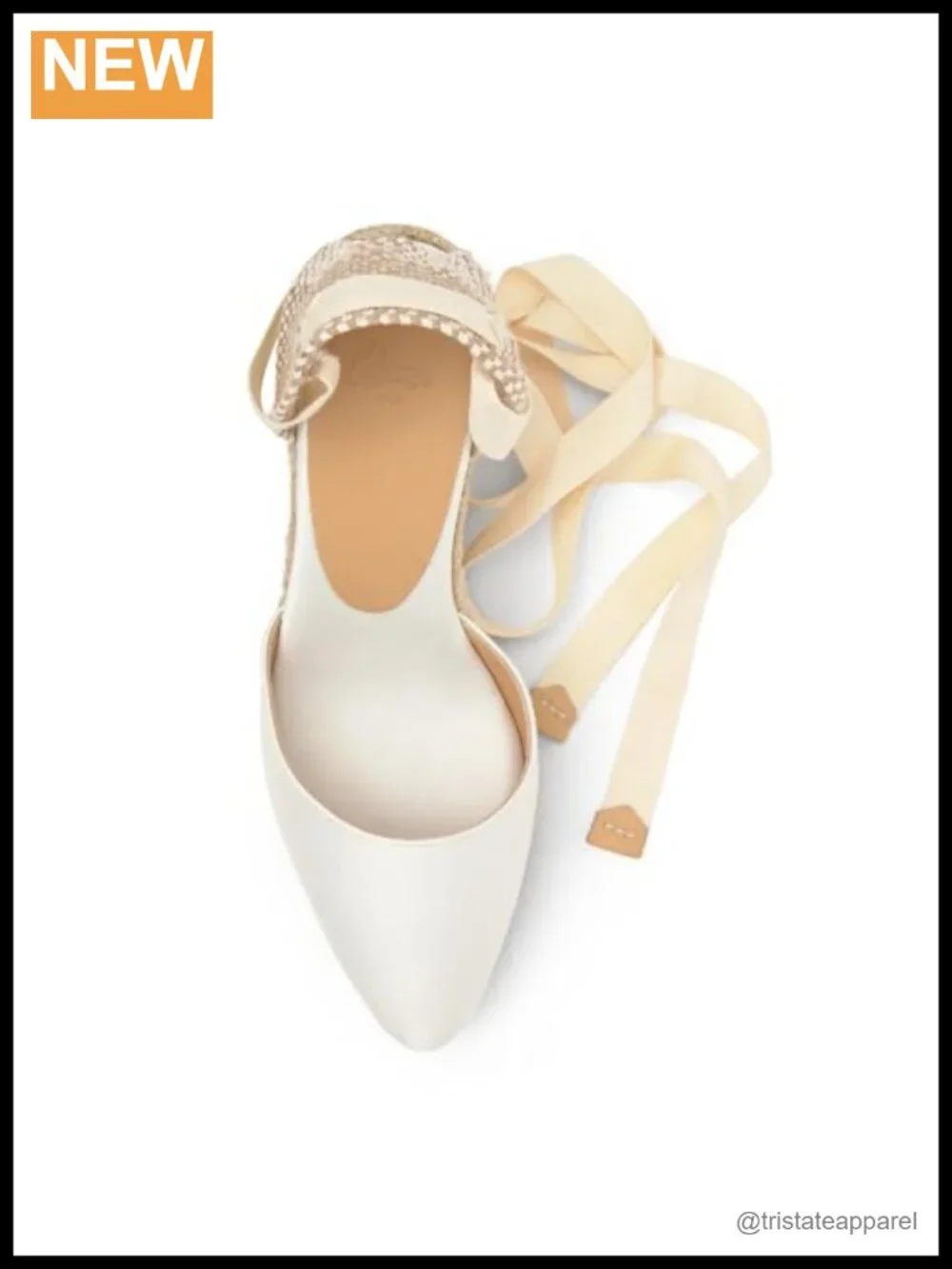 Castañer Joyce Satin Espadrilles Pointed Toe Lace-Up 90mm Wedge Heels